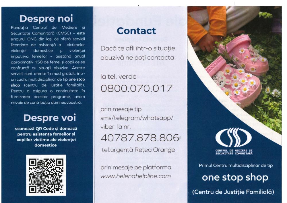 Servicii ale Fundației CMSC - Fundația Centrul de Mediere și Securitate Comunitară 