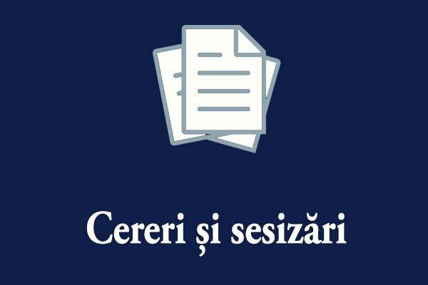 Cereri și sesizări